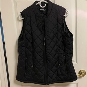 Women's Black Quilted Vest